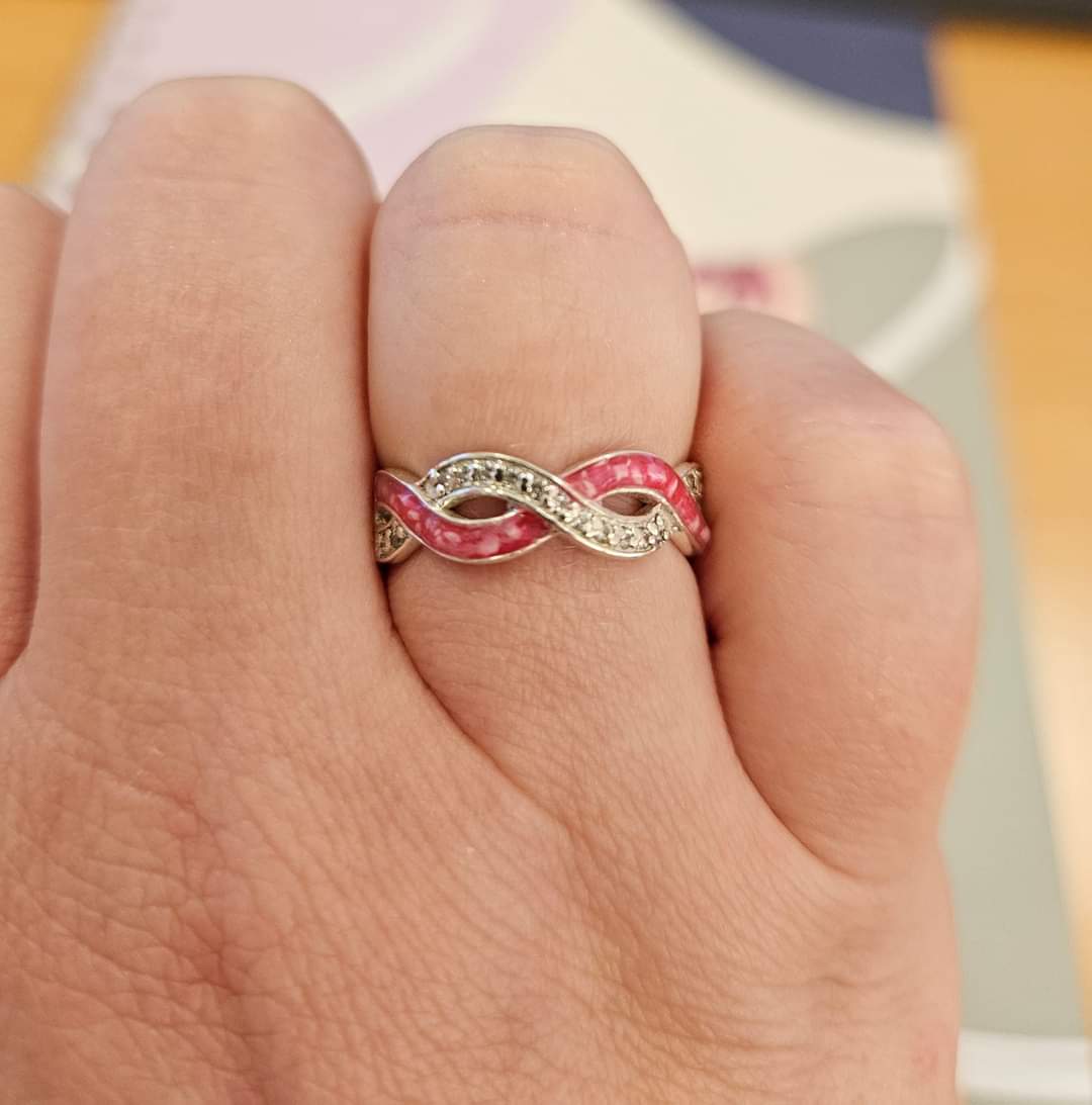 Eternal Wave Ring with Cubic Zirconia