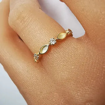 Breast Milk Eternity Ring With Cubic Zirconia