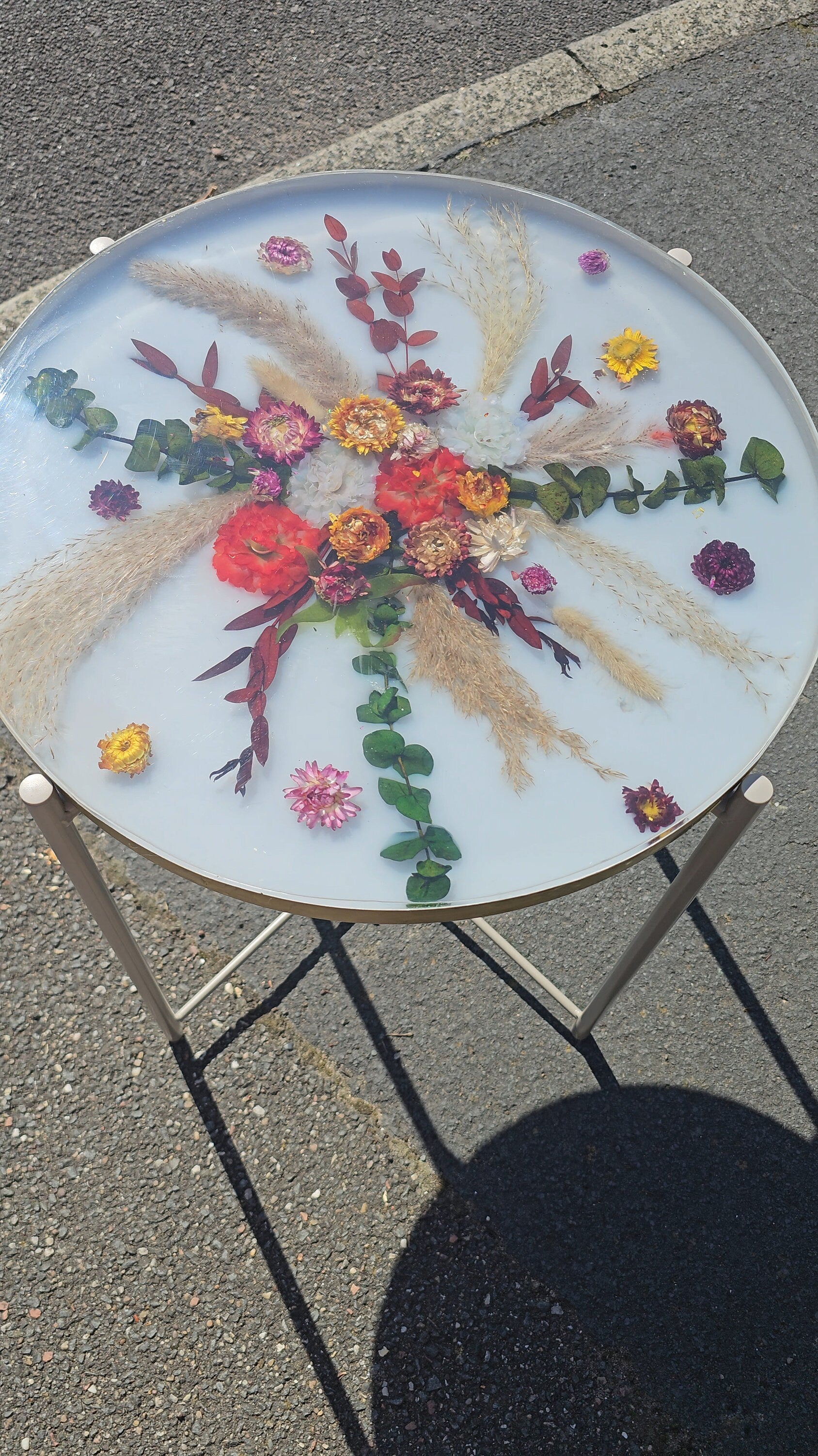 Floral Preservation Table, Wedding, Memorial, Special Occasion, Custom Keepsake